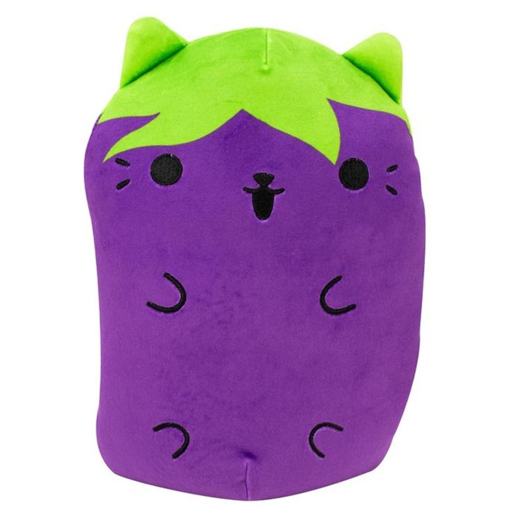 Cats Vs Pickles Eggplant Plush Stuffed Jumbo